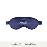 Schlafmaske mit Personalisierung | Nachtblau