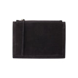 Abendtasche aus Wildleder als Geschenk für Frauen mit Gravur - Schwarz & Silber | MERSOR