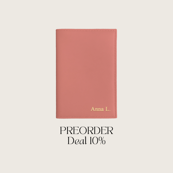 Reisepass-Hülle Glattleder | Misty Rose – Vorbestellung