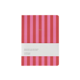 Notizbuch Journal | Rosa-Rot Gestreift