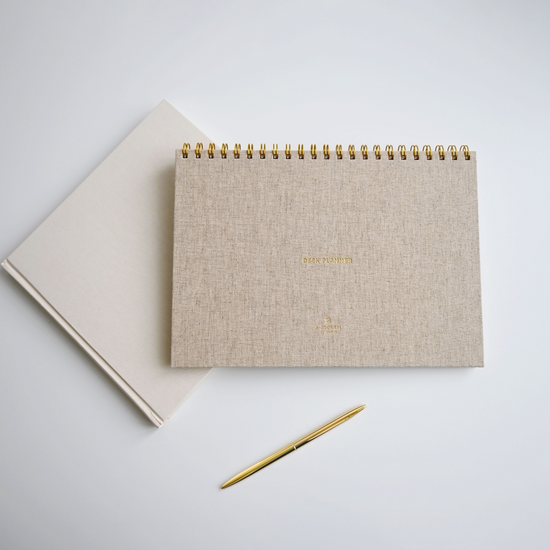 Wochen Tischkalender | Leinen